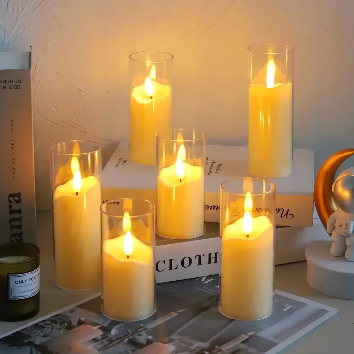 Acryl LED Lampen Vlamloos voor Huishouddecoratie