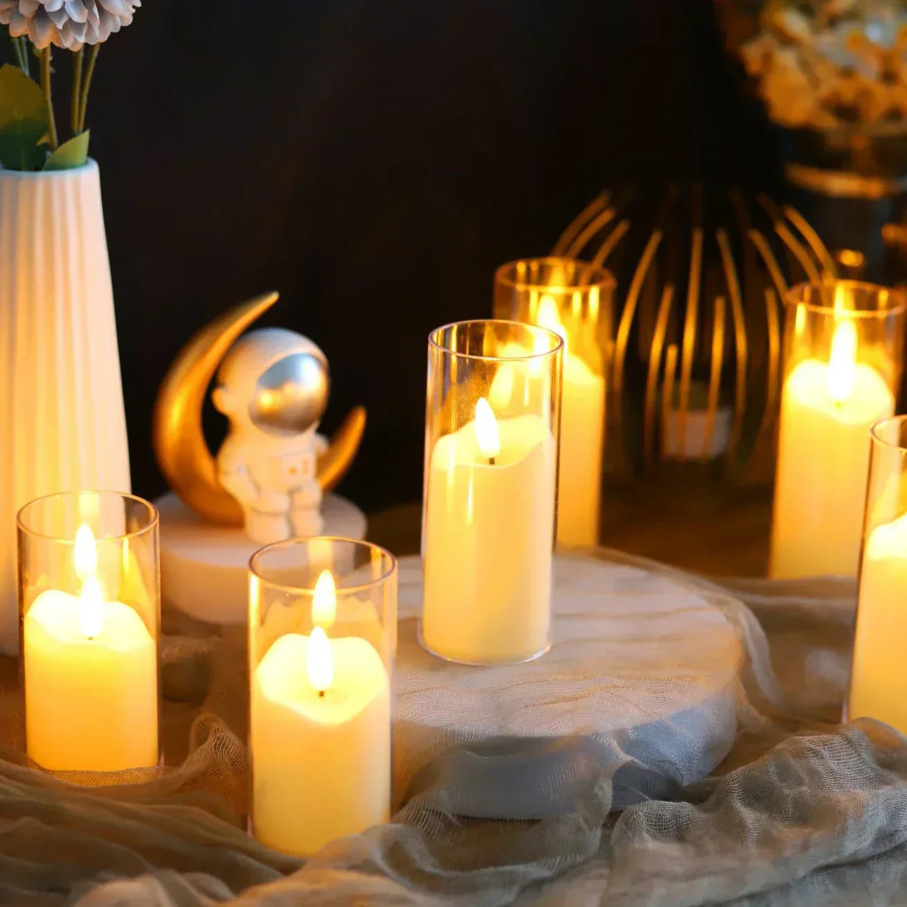Acryl LED Lampen Vlamloos voor Huishouddecoratie