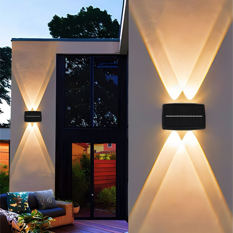 Zonne-LED Wandlamp Waterdicht Tuinverlichting