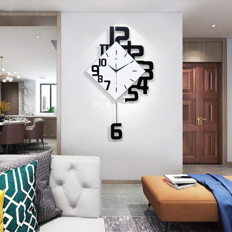Retro Wandklok Pendule voor Woondecoratie en Kantoor