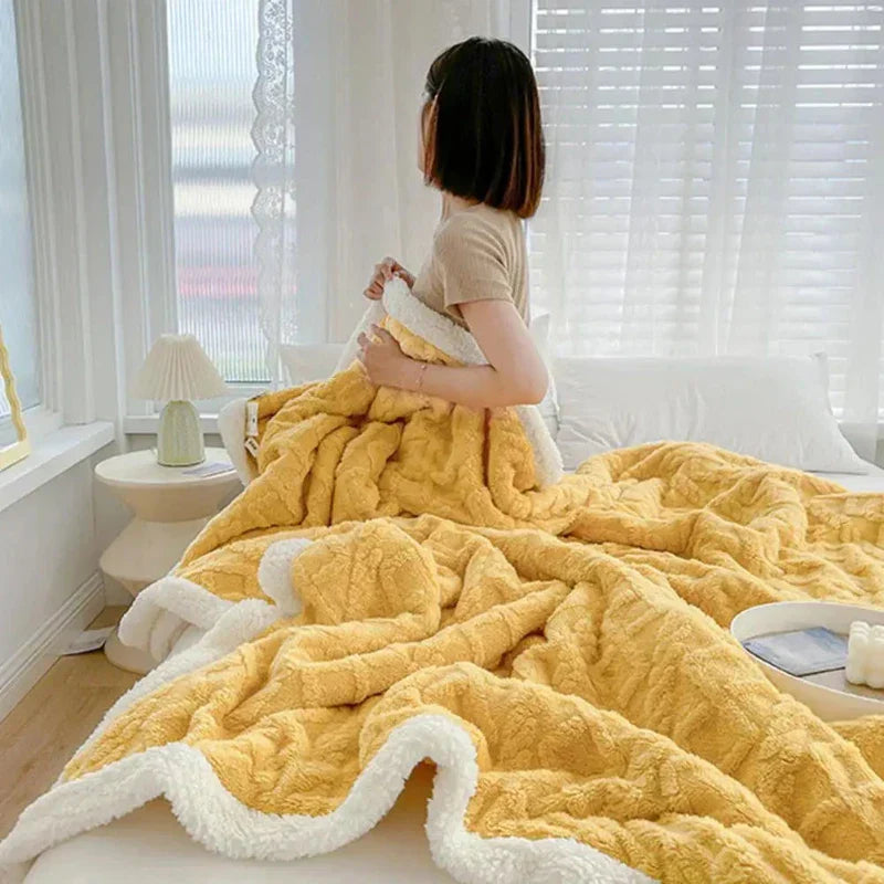 Velours Sofa Dekentje Woondecoratie