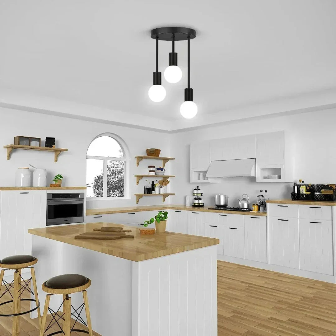 Plafondlamp 3-Lichts LED Flush Mount Rond