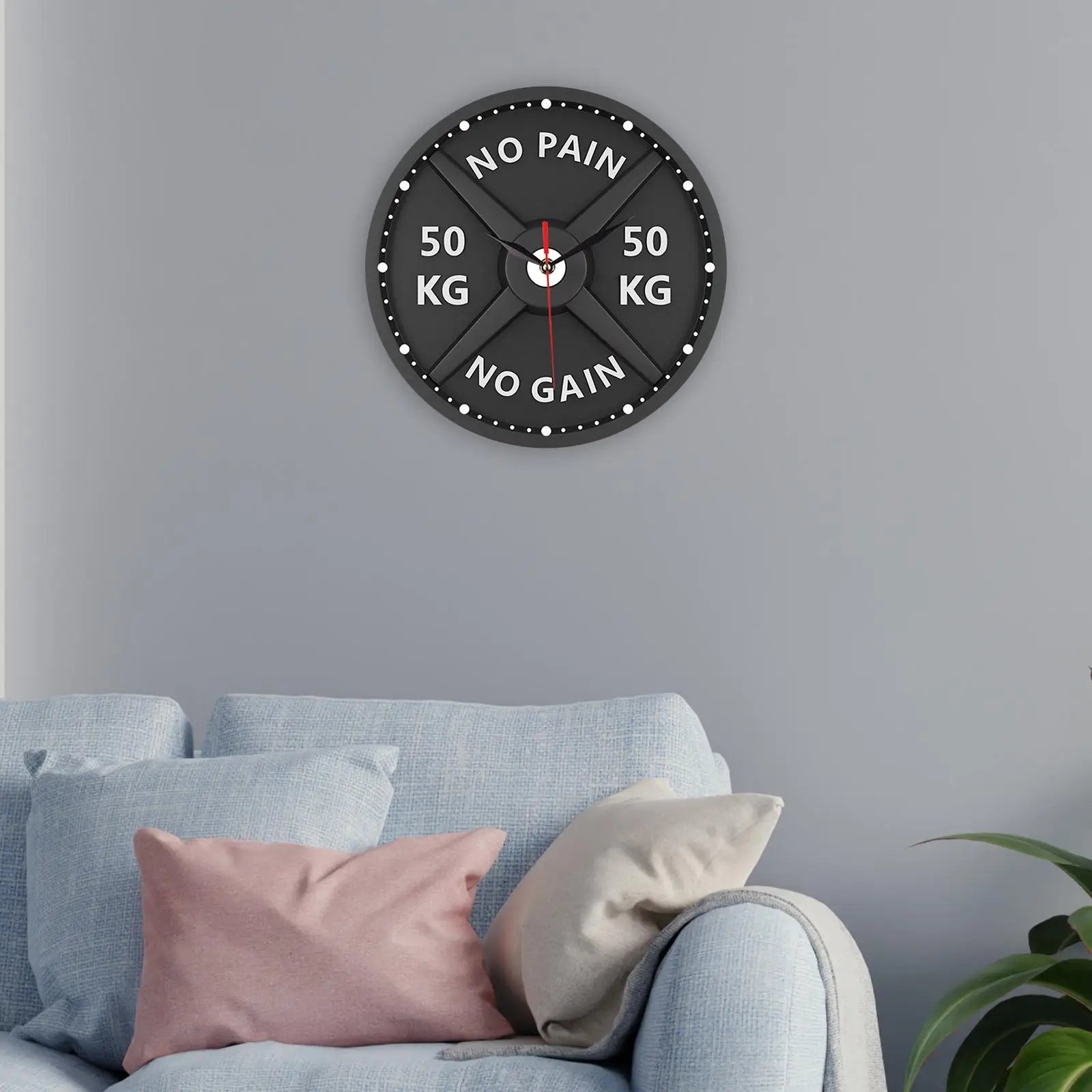 Gym Wandklok Circulair voor Thuis Kantoor Fitness Decor