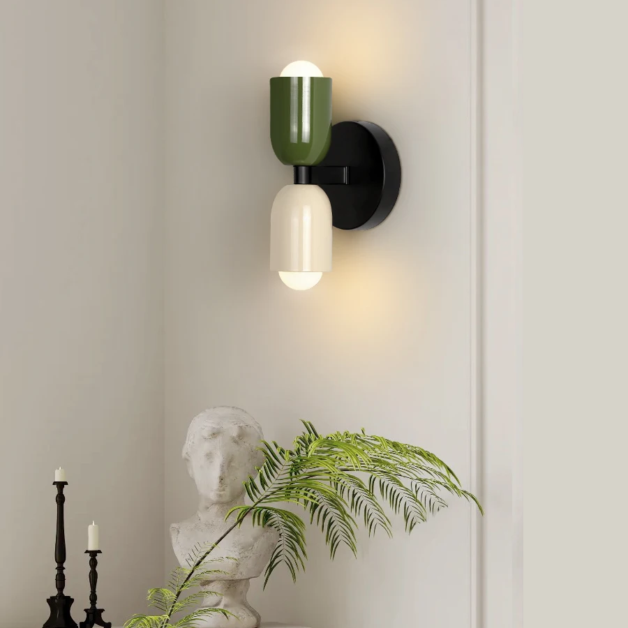 LED Wandlamp Dubbele Koppen RVS