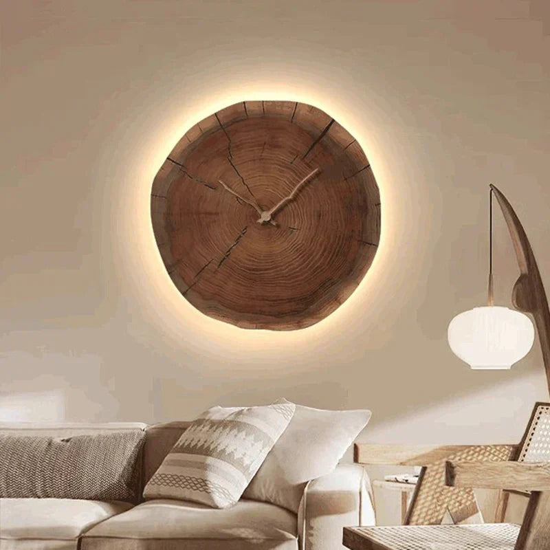 Wandklok Hout Vierkant Decoratie Thuis Kantoor