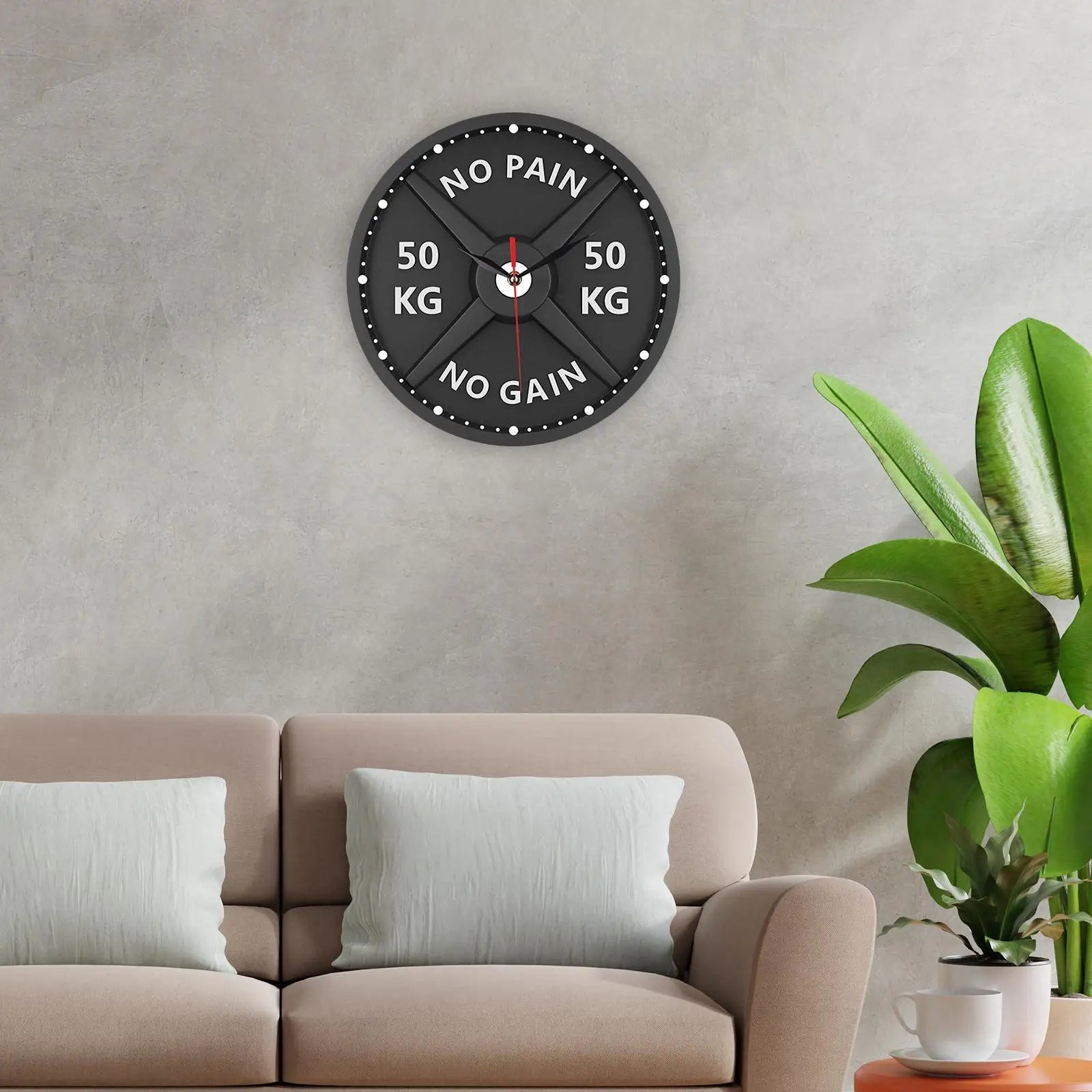 Gym Wandklok Circulair voor Thuis Kantoor Fitness Decor