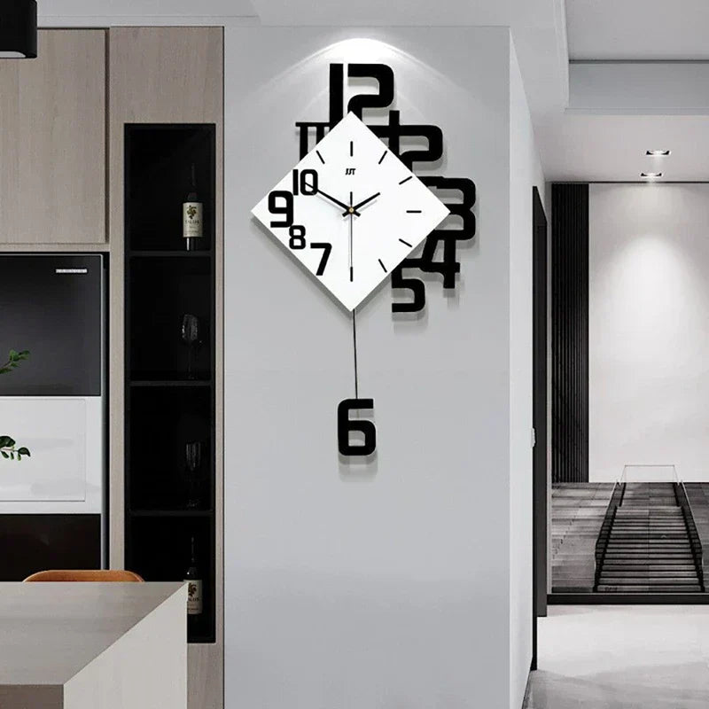 Retro Wandklok Pendule voor Woondecoratie en Kantoor