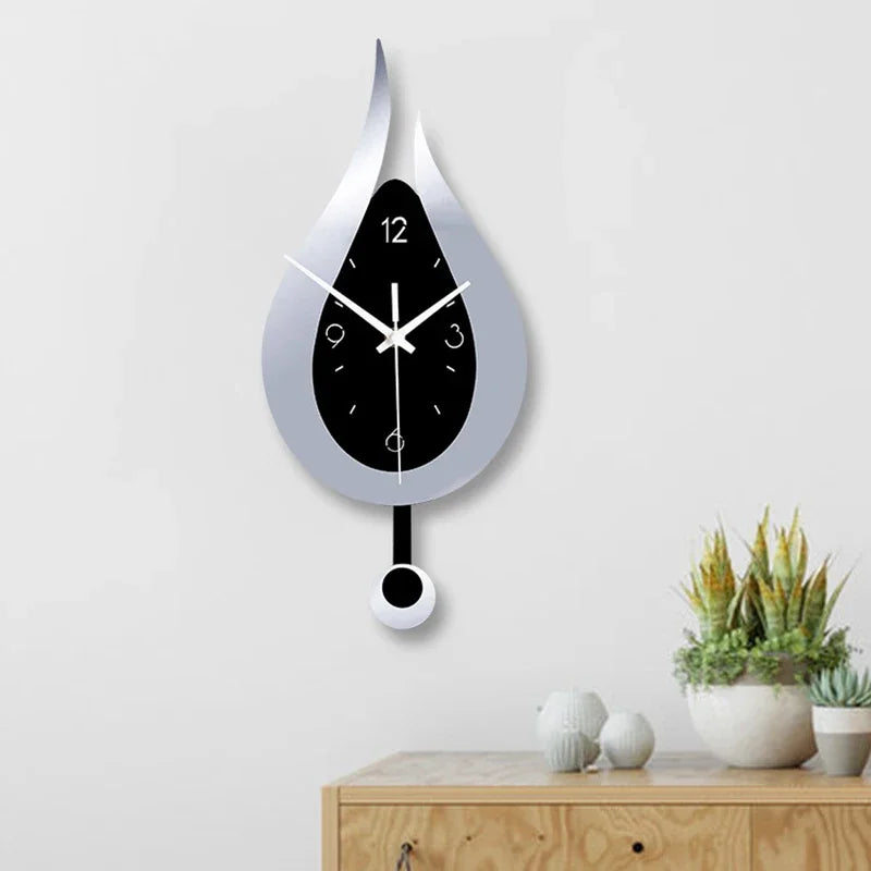 Wandklok Design Oval 30 cm voor Woondecoratie