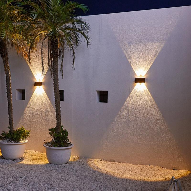 Zonne-LED Wandlamp Waterdicht Tuinverlichting
