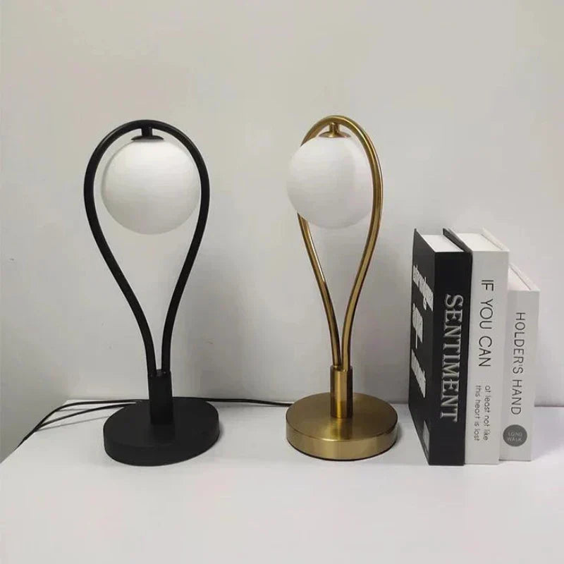 Bedlamp Glazen Goud voor Woondecoratie Sfeerverlichting