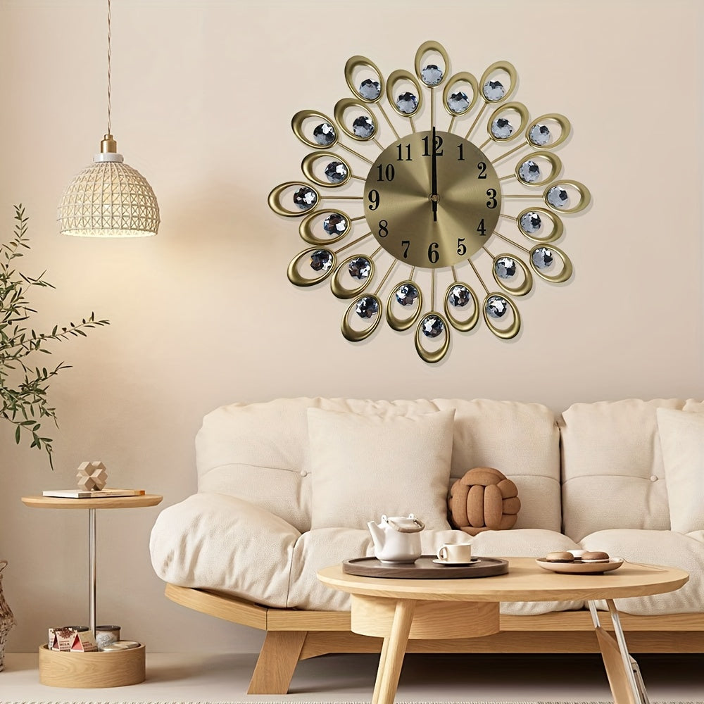 Wandklok Metalen Rond voor Woonkamer Kantoor Decor