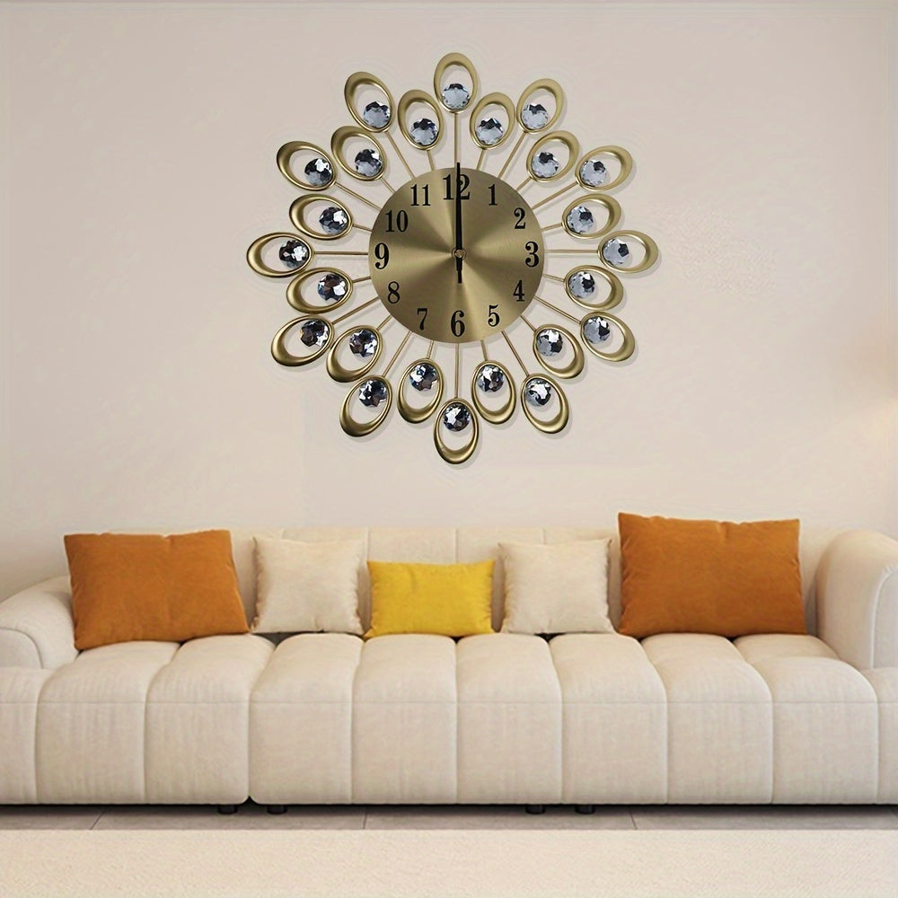 Wandklok Metalen Rond voor Woonkamer Kantoor Decor