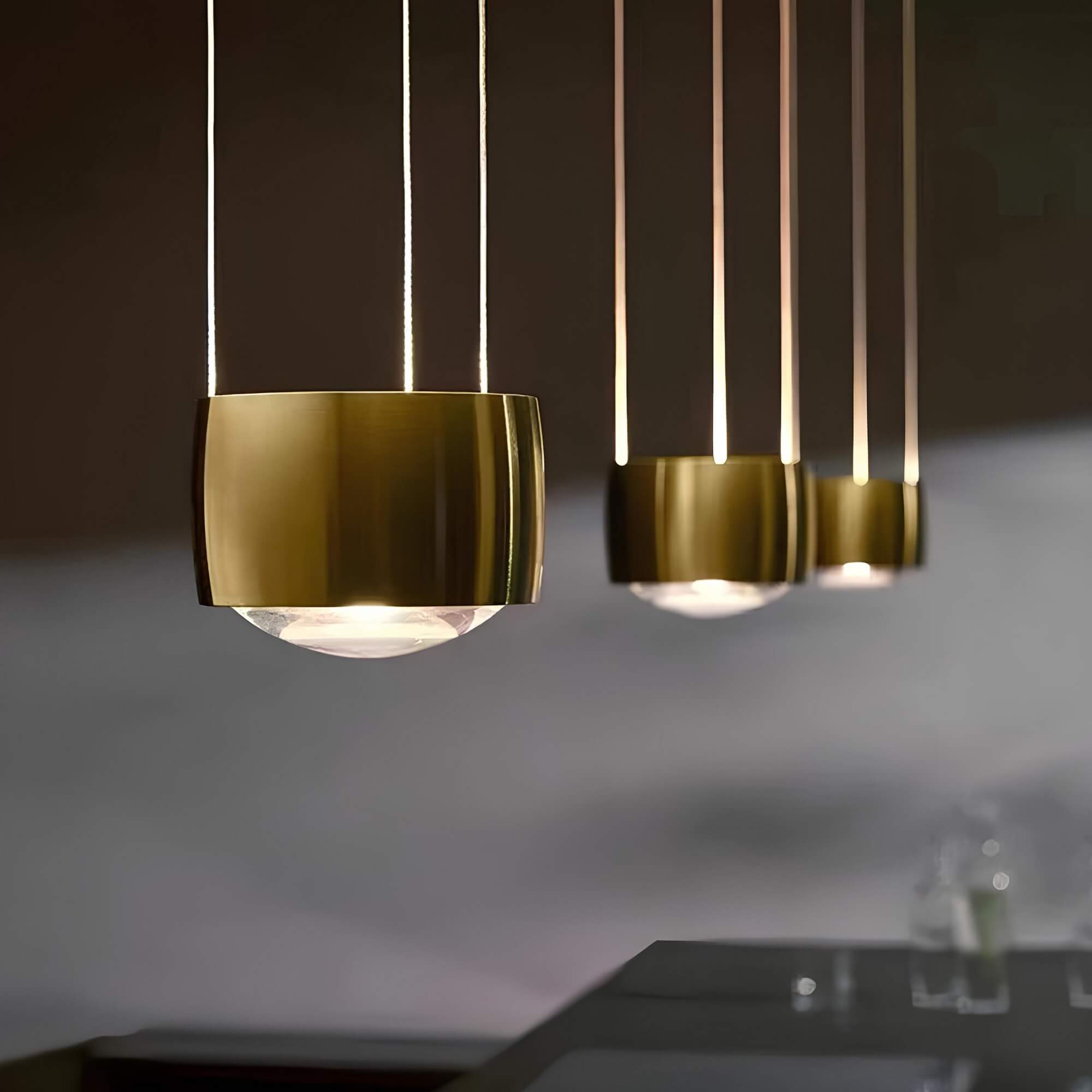 LED Hanglamp Glazen Lens Deckenlamp Ceiling Light