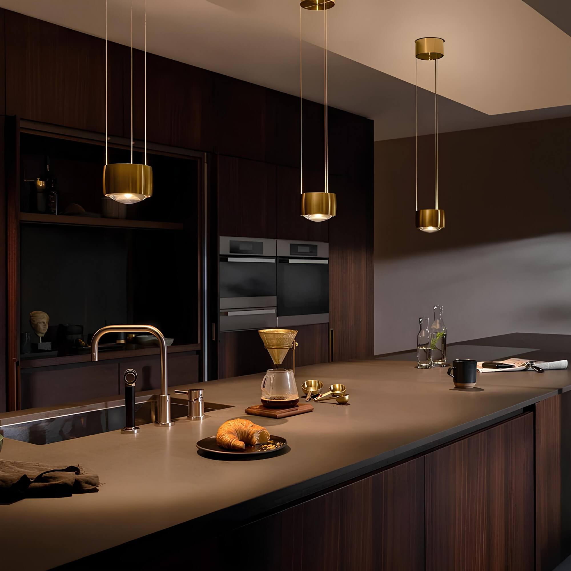 LED Hanglamp Glazen Lens Deckenlamp Ceiling Light