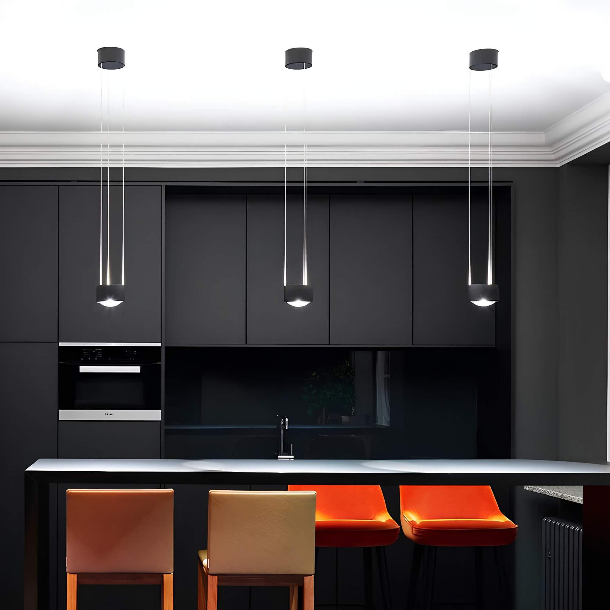 LED Hanglamp Glazen Lens Deckenlamp Ceiling Light