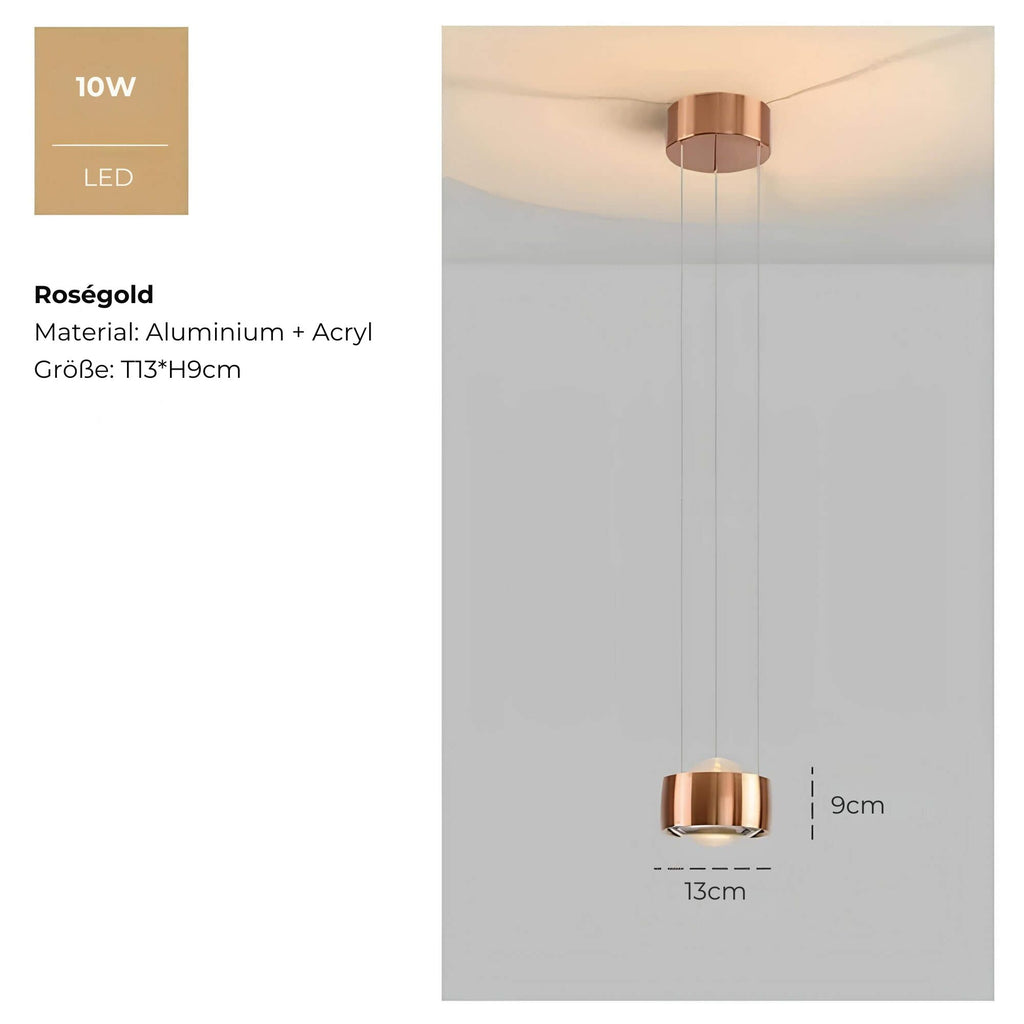 LED Hanglamp Glazen Lens Deckenlamp Ceiling Light