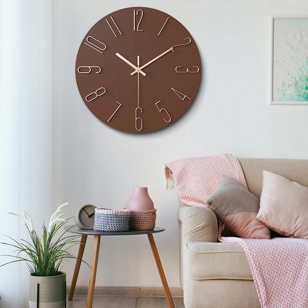 Wandklok Rond voor Kantoor en Huisdecor