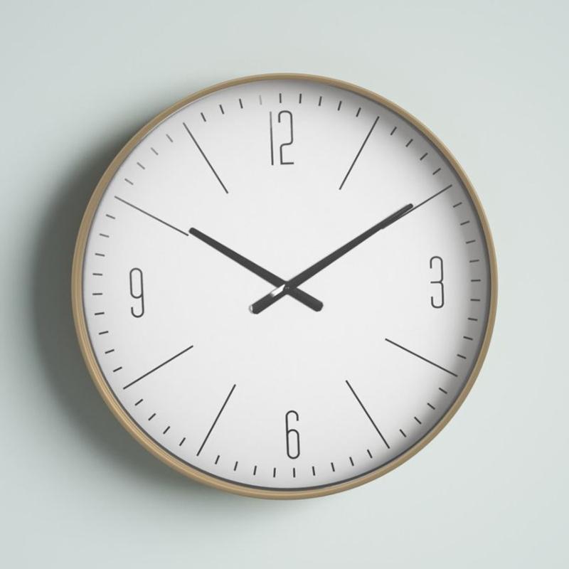 Wandklok Minimalistisch Circulair Stil Beweging