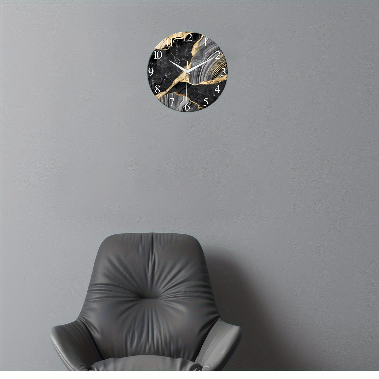 Wandklok Glazen Rond 30 cm