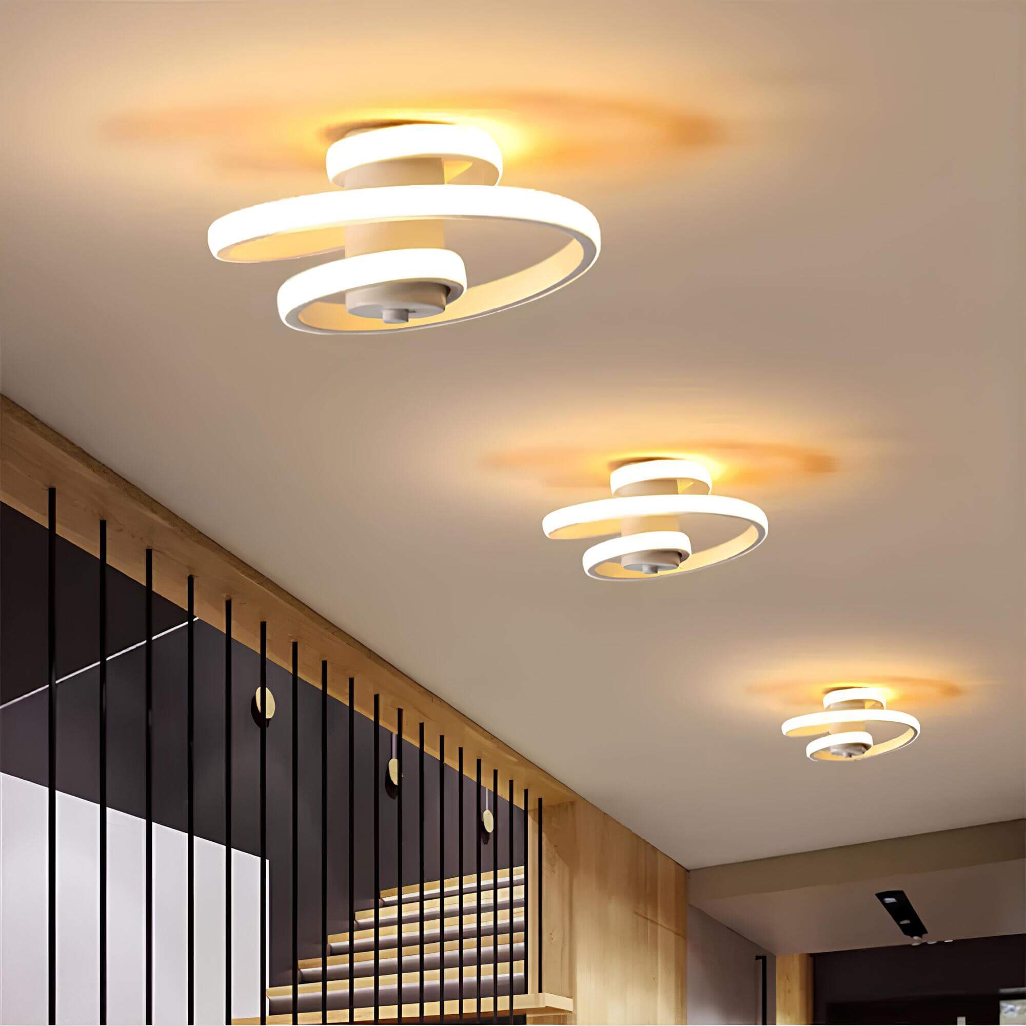 Spiraal LED Plafondlamp Flush Mount