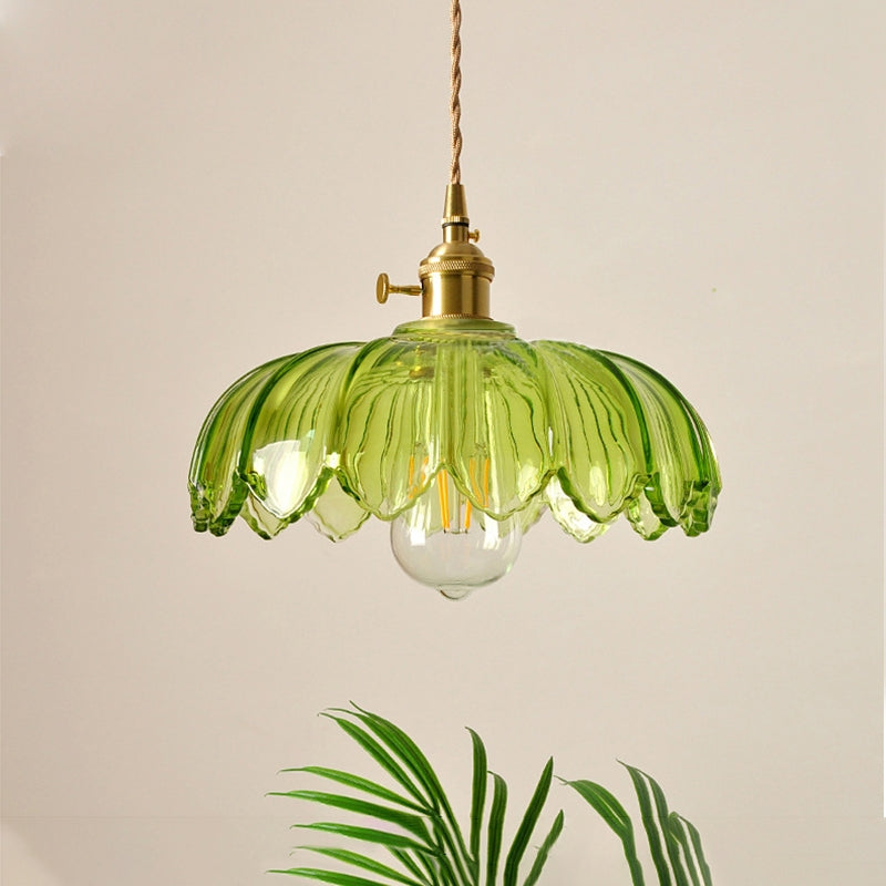 Bloemvormige Glazen Hanglamp LED voor Thuis en Kantoor