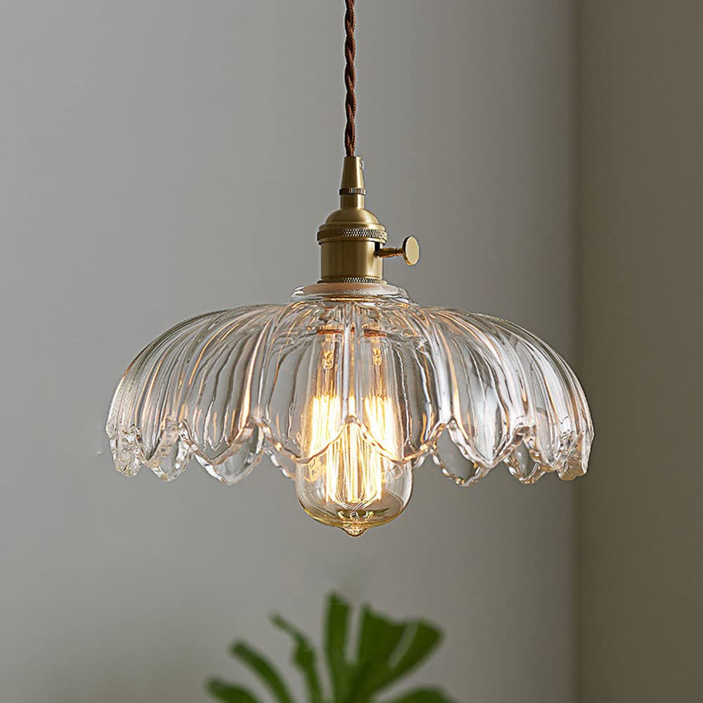 Bloemvormige Glazen Hanglamp LED voor Thuis en Kantoor