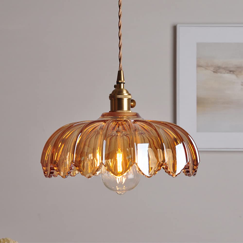 Bloemvormige Glazen Hanglamp LED voor Thuis en Kantoor
