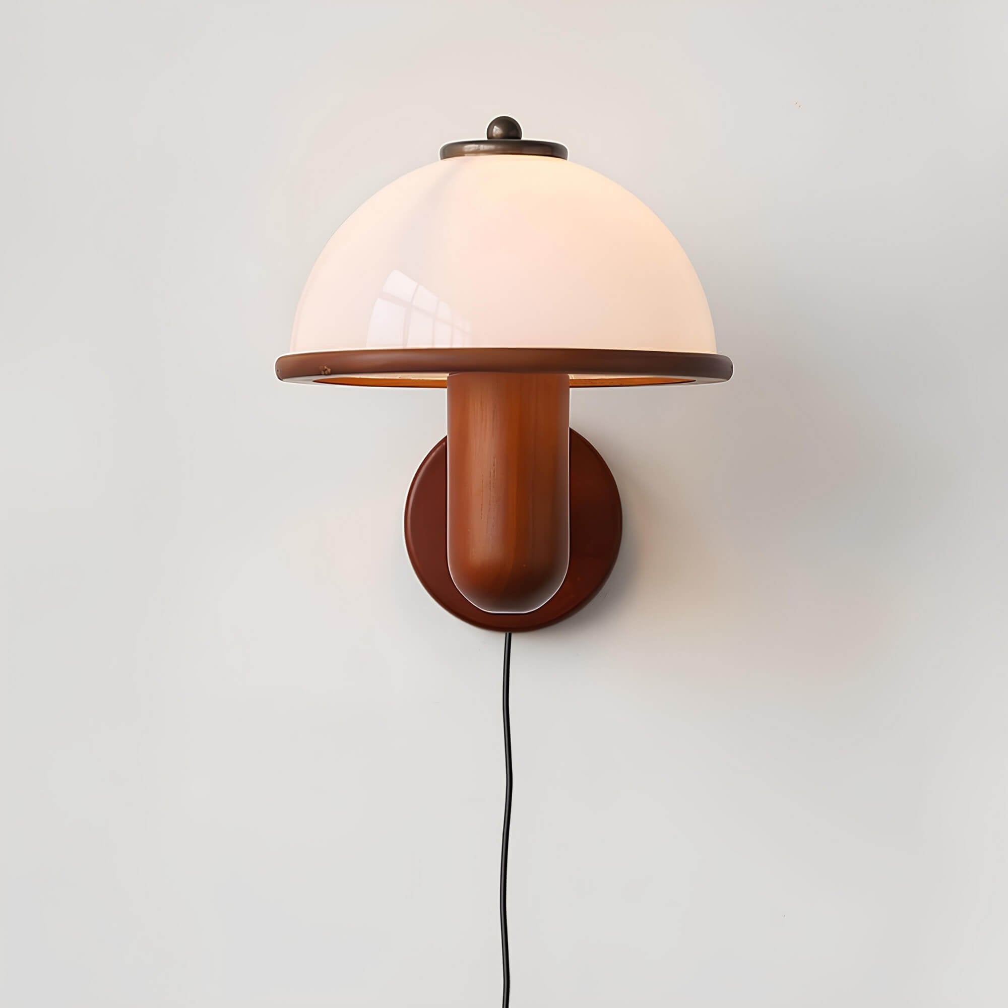 Houten Paddenstoel Wandlamp Sfeerverlichting Woondecoratie