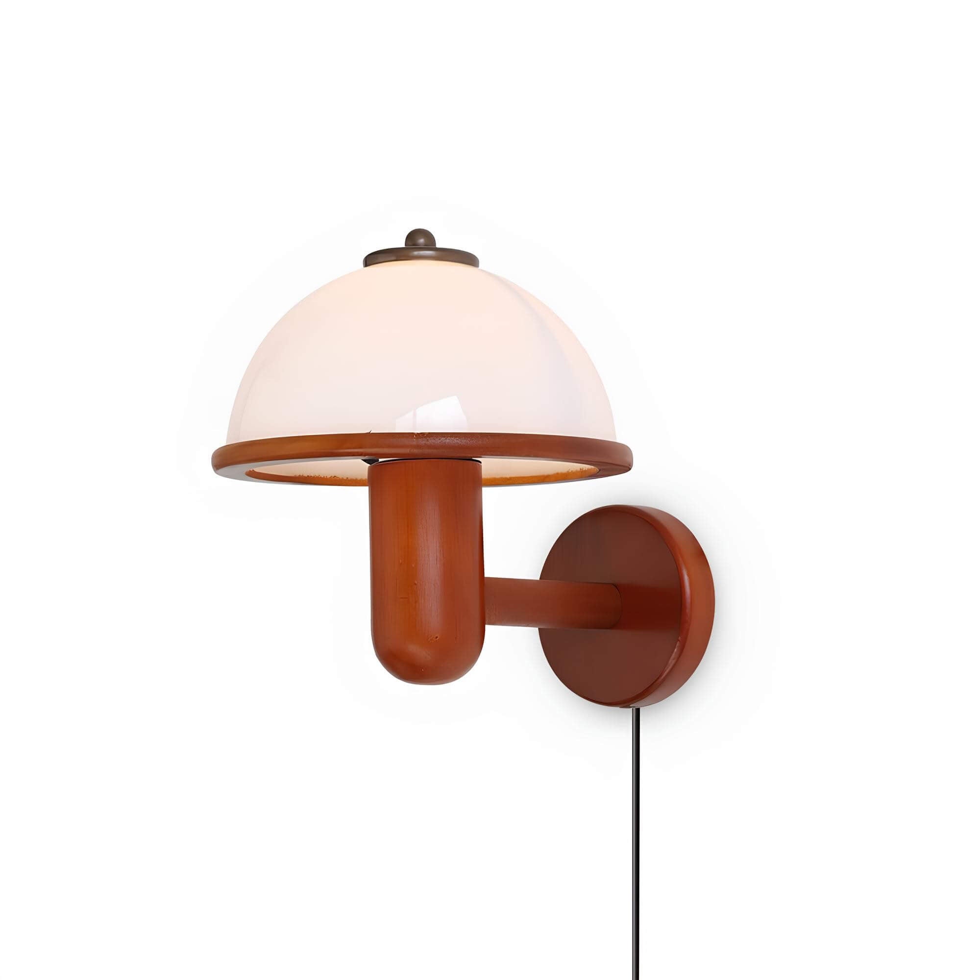 Houten Paddenstoel Wandlamp Sfeerverlichting Woondecoratie