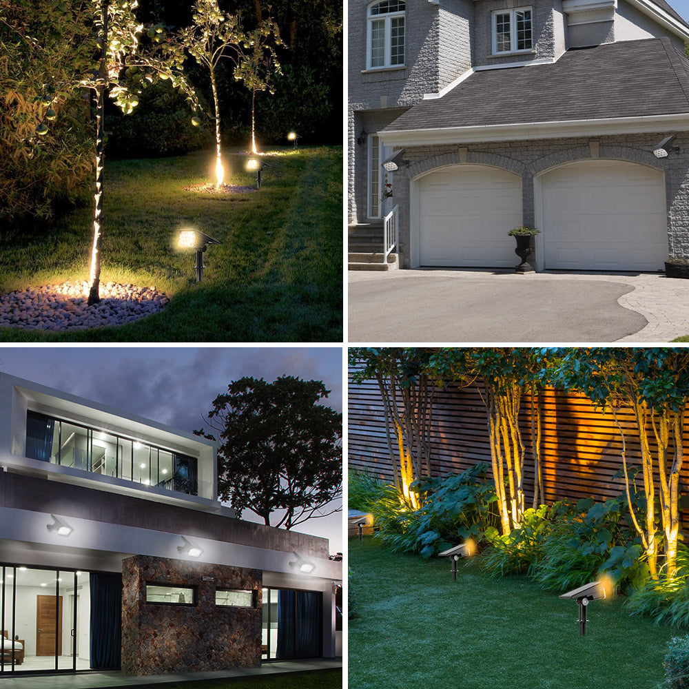 Zonne-energie Tuin Spotlicht Draadloos LED Buitenverlichting