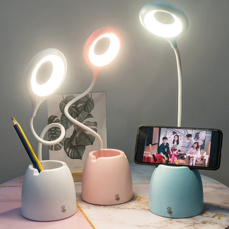 Kindertafellamp met telefoonhouder voor slaapkamer studiekamer