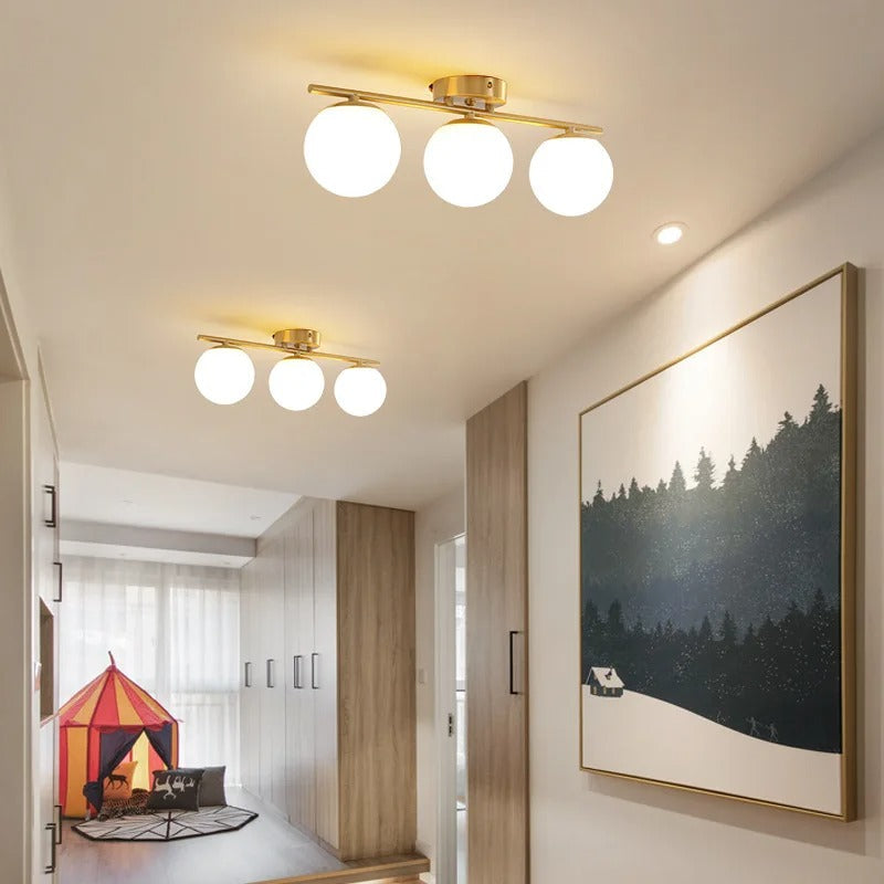 LED Plafondlamp Glazen Flush Mount Rond