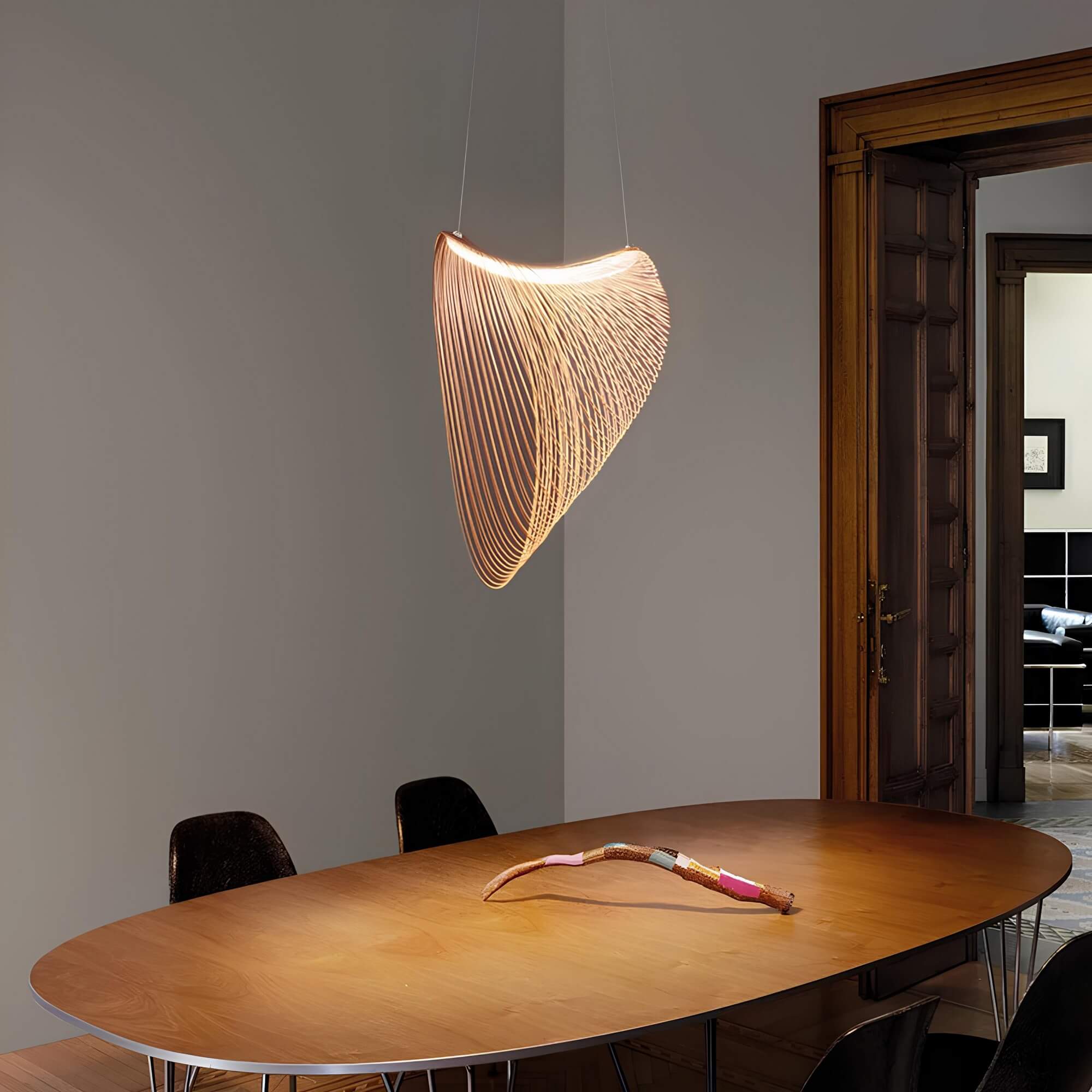 Metalen Hanglamp Hout voor Thuis en Kantoor