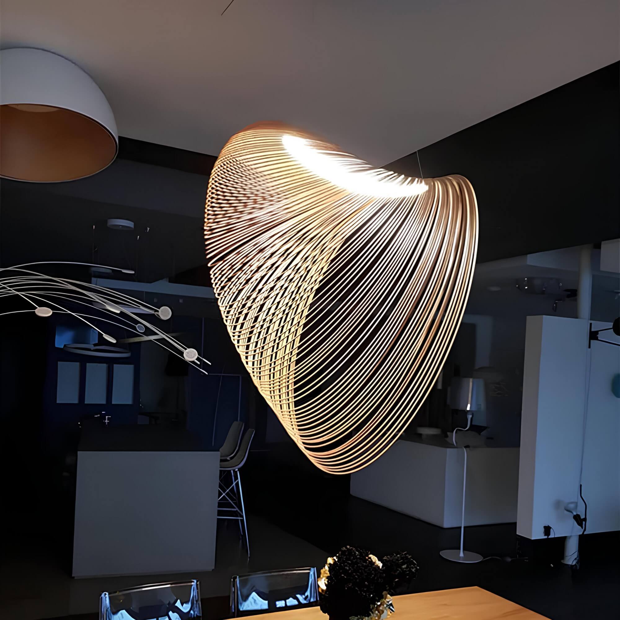 Metalen Hanglamp Hout voor Thuis en Kantoor