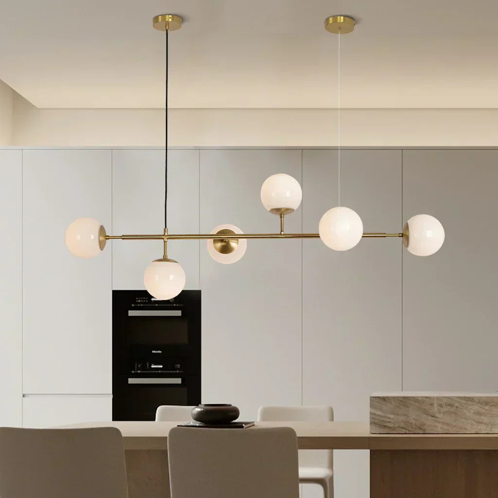 Hanglamp Orb met Glazen Kappen voor Thuis en Kantoor