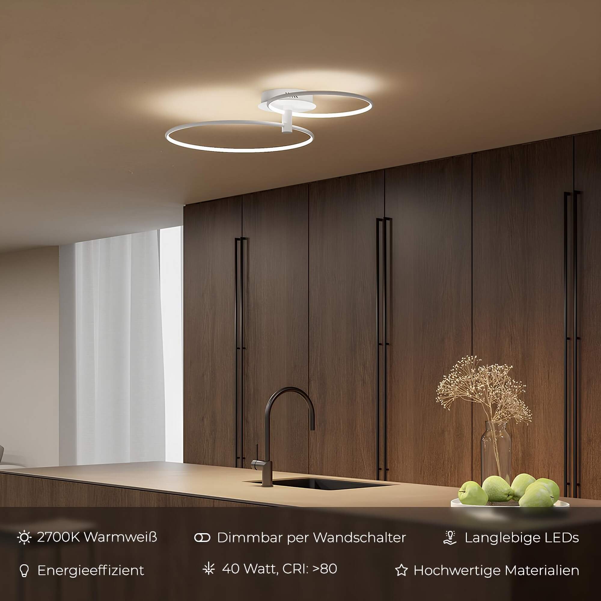 LED Plafondlamp Dimbaar Flush Mount Rond