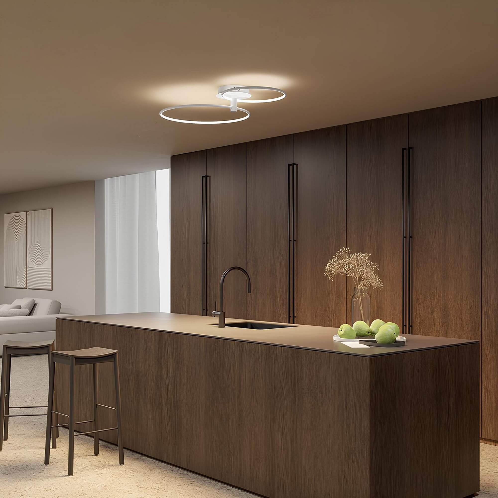 LED Plafondlamp Dimbaar Flush Mount Rond