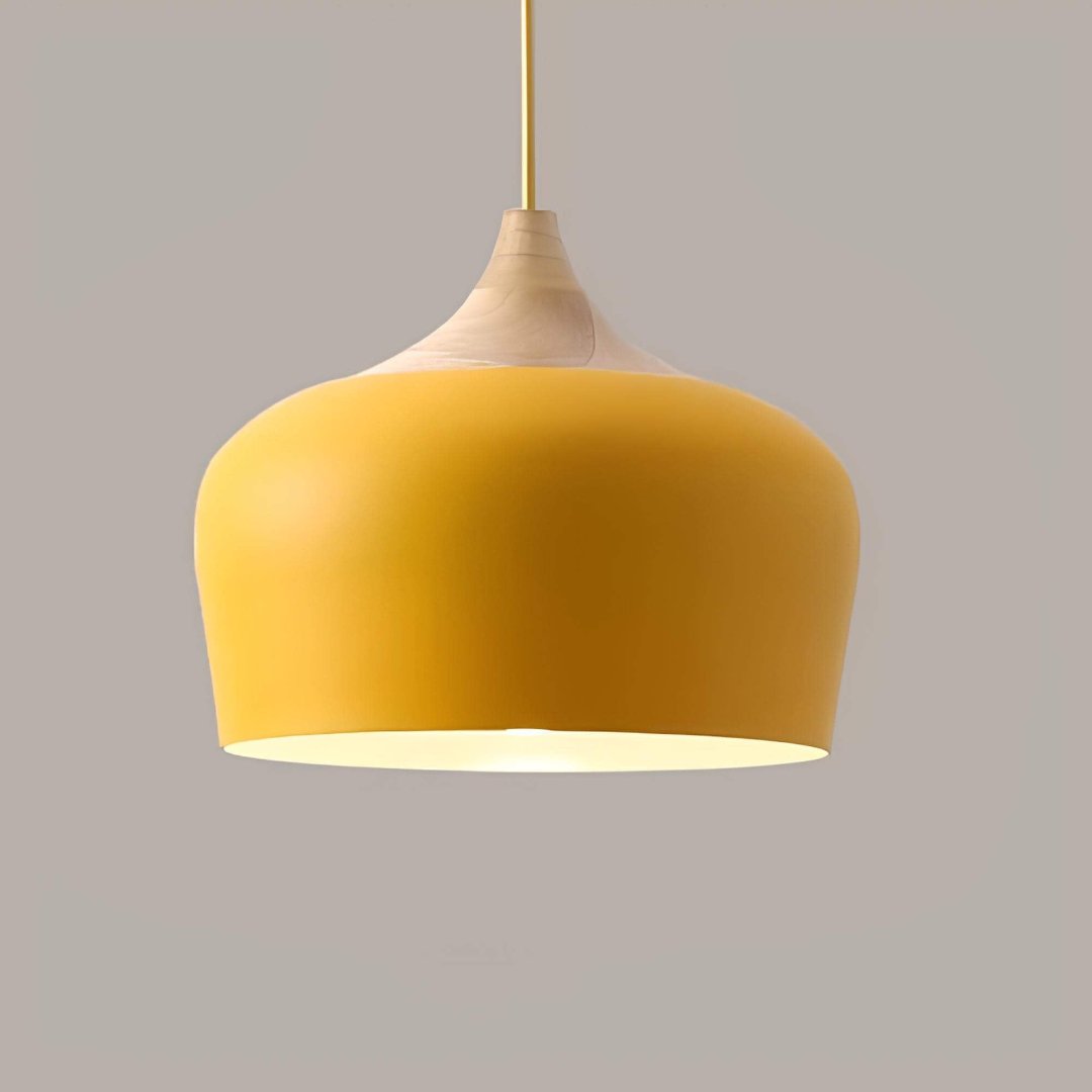 Hanglamp Metaal Hout Woondecoratie