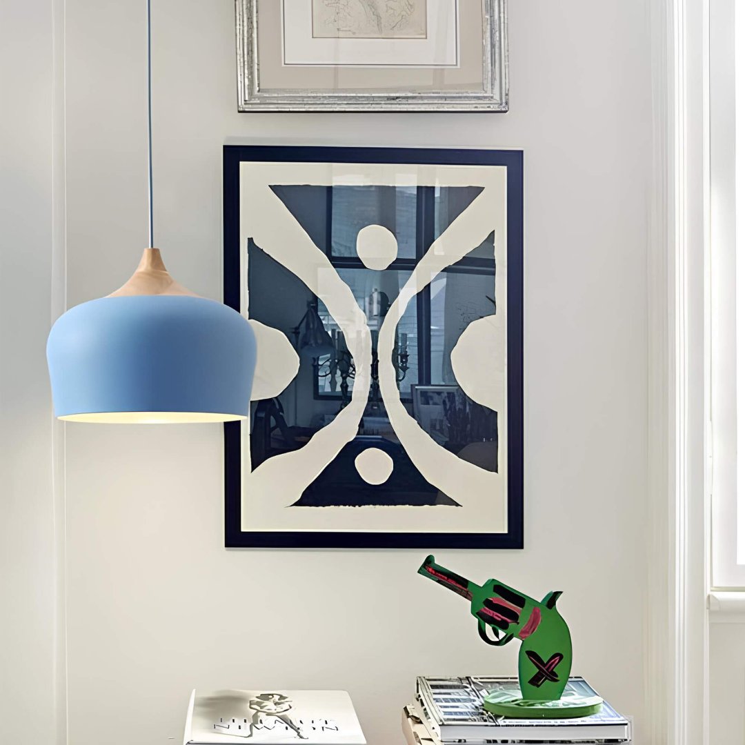 Hanglamp Metaal Hout Woondecoratie