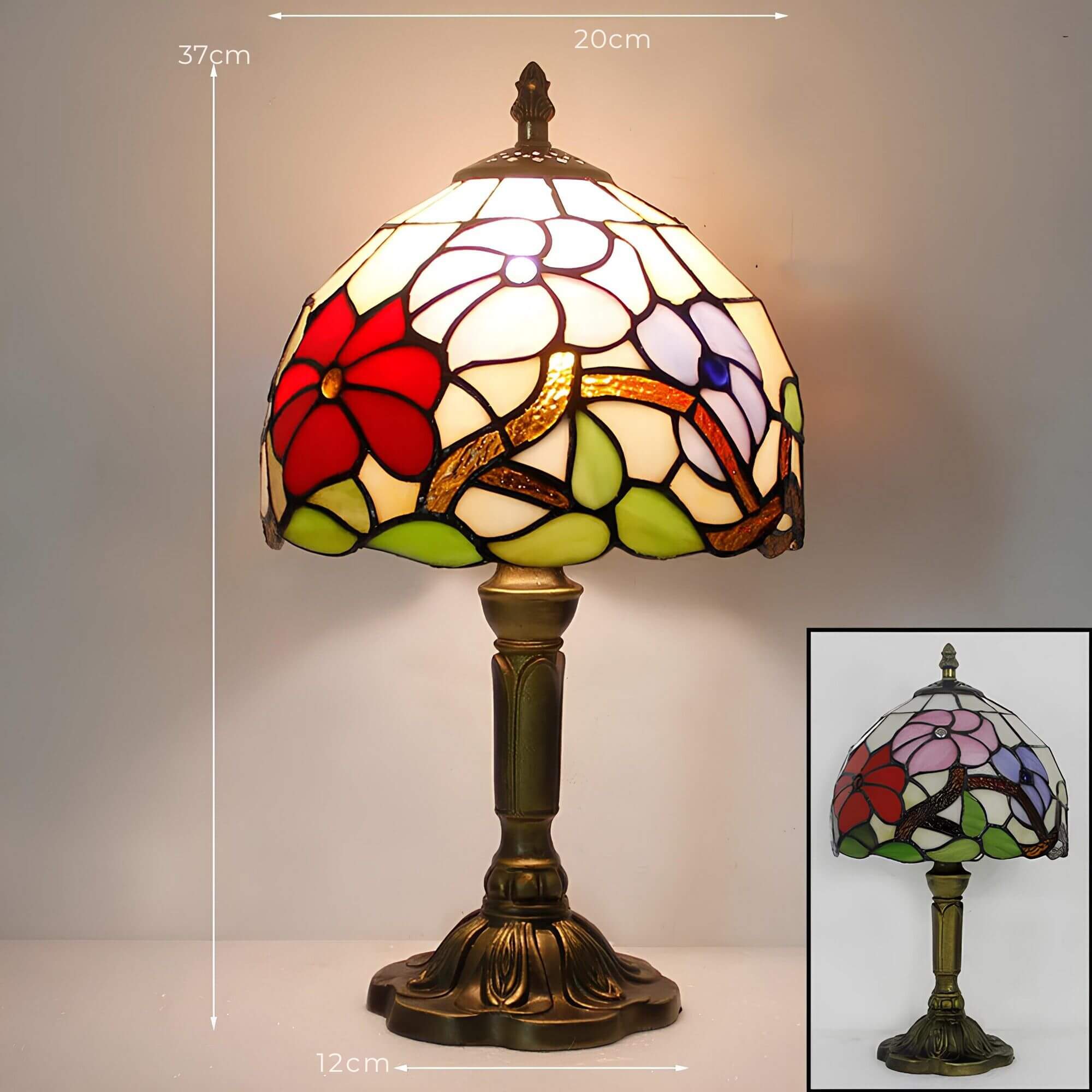 Gevelde Glas Tafellamp Luminieuze Verlichting Accent