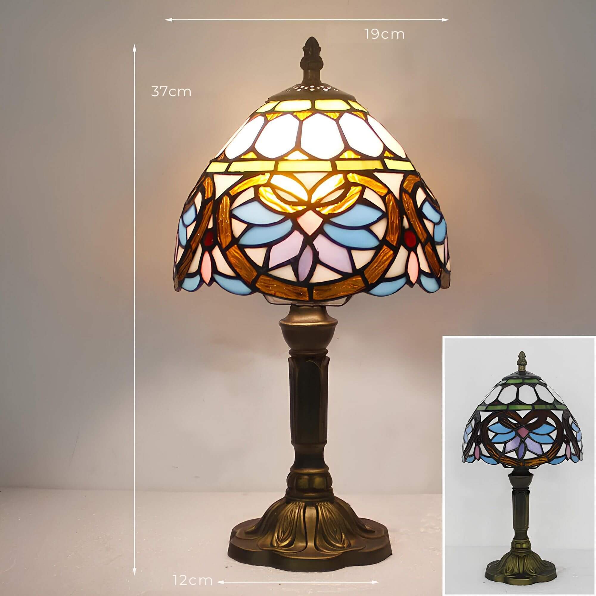 Gevelde Glas Tafellamp Luminieuze Verlichting Accent